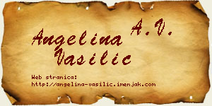 Angelina Vasilić vizit kartica